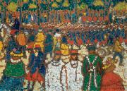 Jozsef Rippl-Ronai French Soldiers Marching Spain oil painting artist